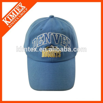 embroidery pattern style blue custom curved baseball cap
